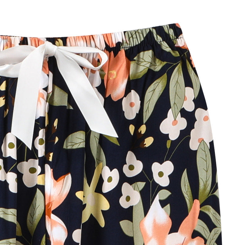 Modal Thin Pajamas Female Cotton Silk Home Clothing