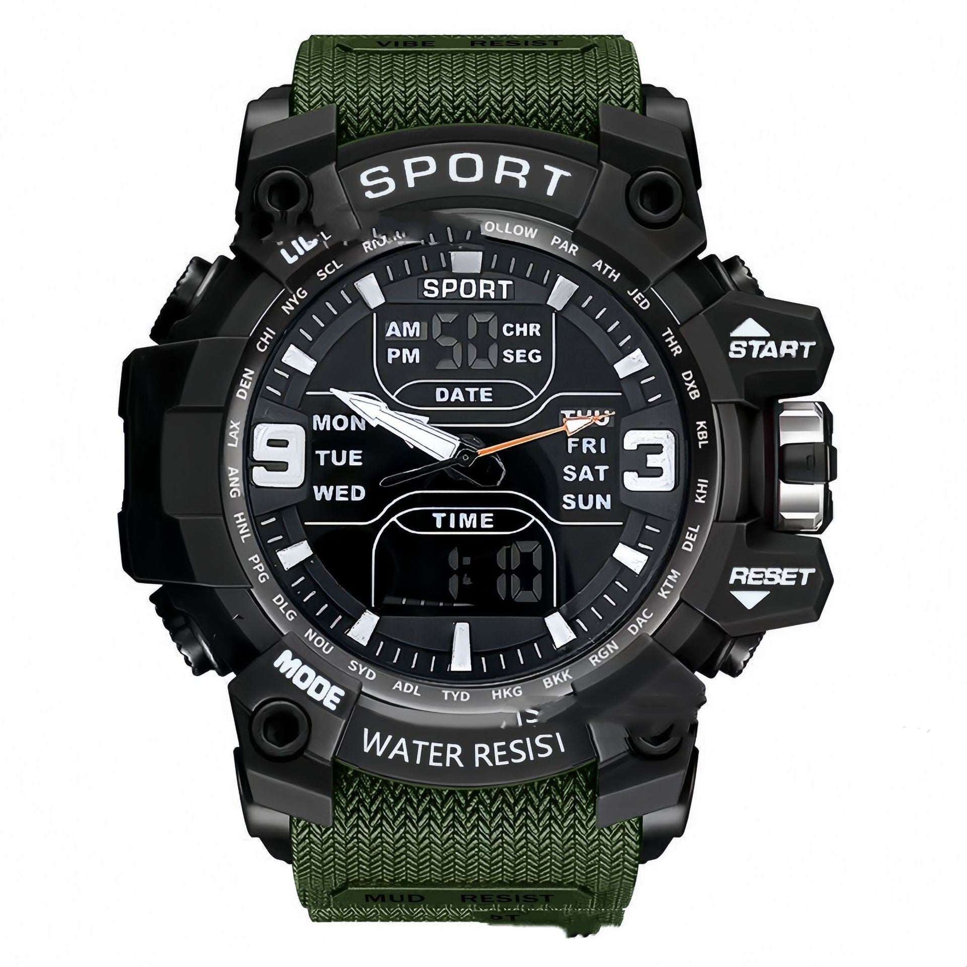 Stylish Black Technology Sports Electronic Watch