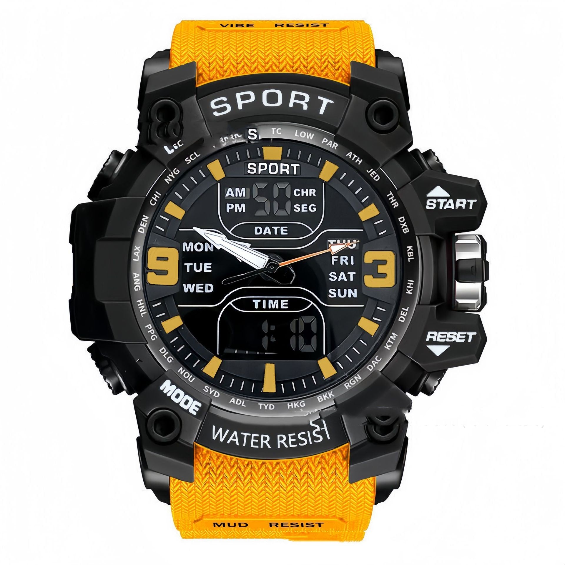 Stylish Black Technology Sports Electronic Watch