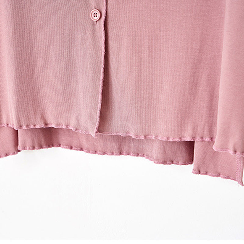 Modal Thin Pajamas Female Cotton Silk Home Clothing