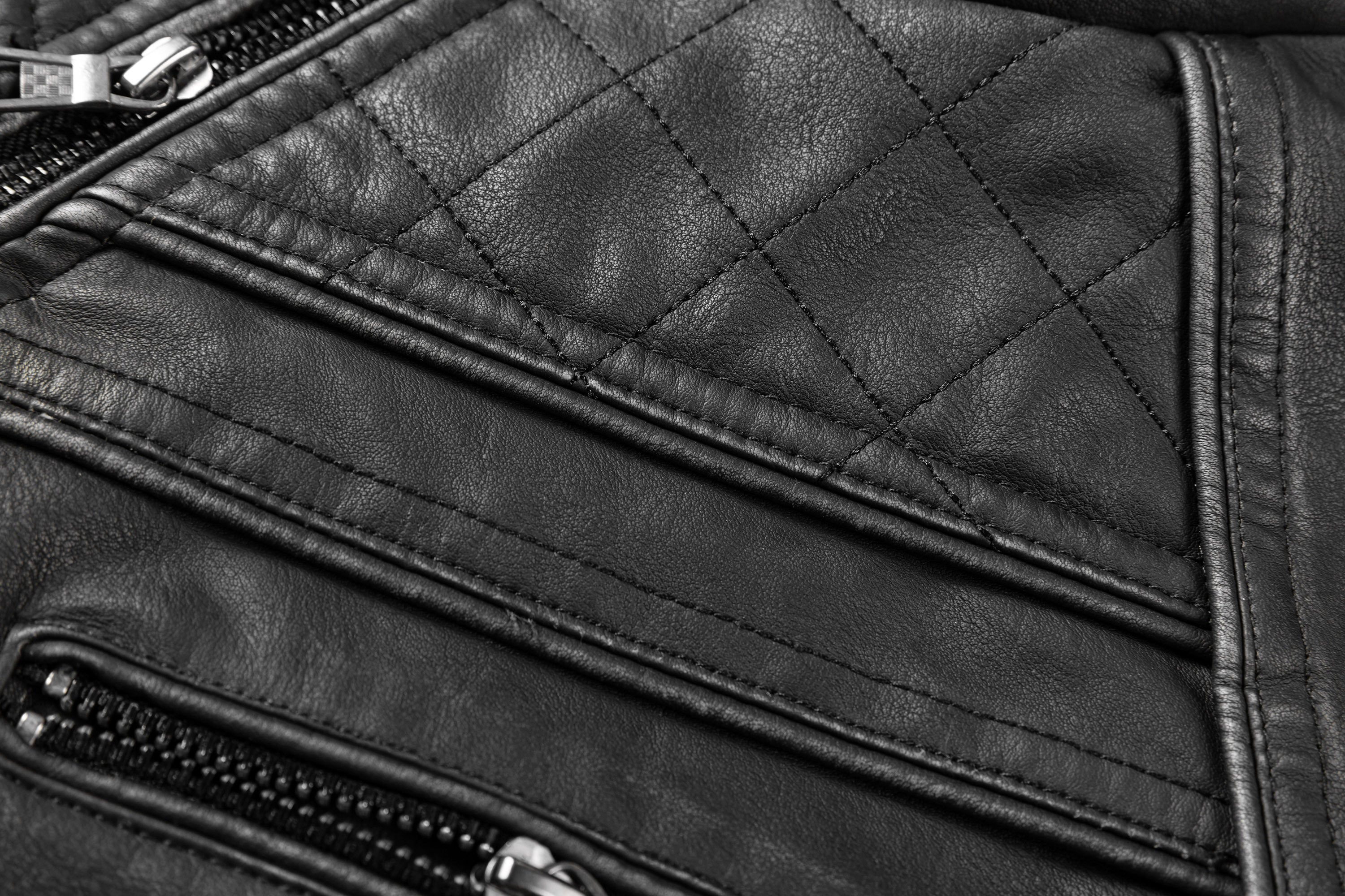 Men's Black Pu Leather Biker Jacket VINTAGE REAL MOTORCYCLE JACKETS FOR MEN