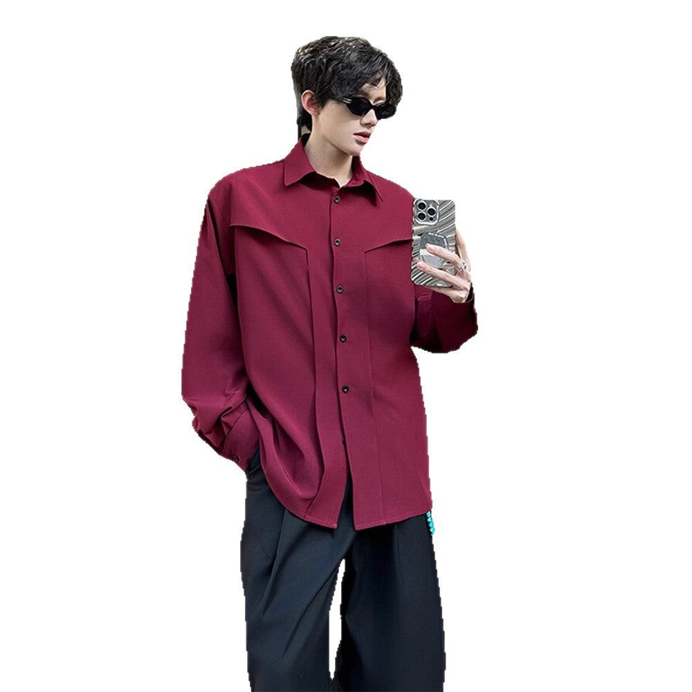 Men's Autumn Ruoshuai Long-sleeved Shirt